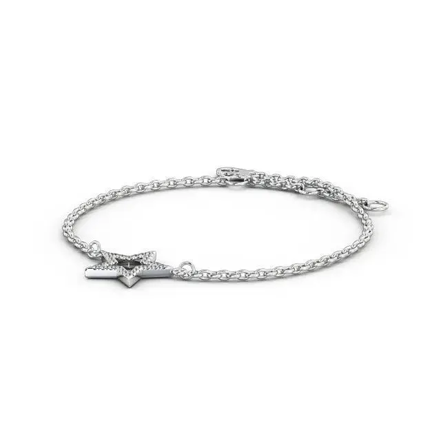 0.18CT Star Shape Lab Grown Diamond Bracelet
