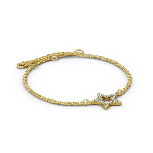 0.18CT Star Shape Lab Grown Diamond Bracelet