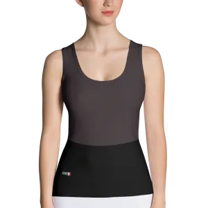 #1176efa0 - Black Chocolate Gelato - ALTINO Fitted Tank Top - Gelato Collection