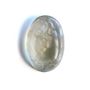 13.8ct Moonstone Medusa Intaglio
