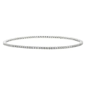 14K White Gold 2.25-Carat Diamond Tennis Bracelet