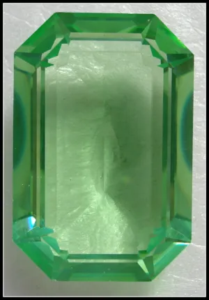 24x16mm (4610) Peridot Unfoiled Step Cut Cushion Octagon