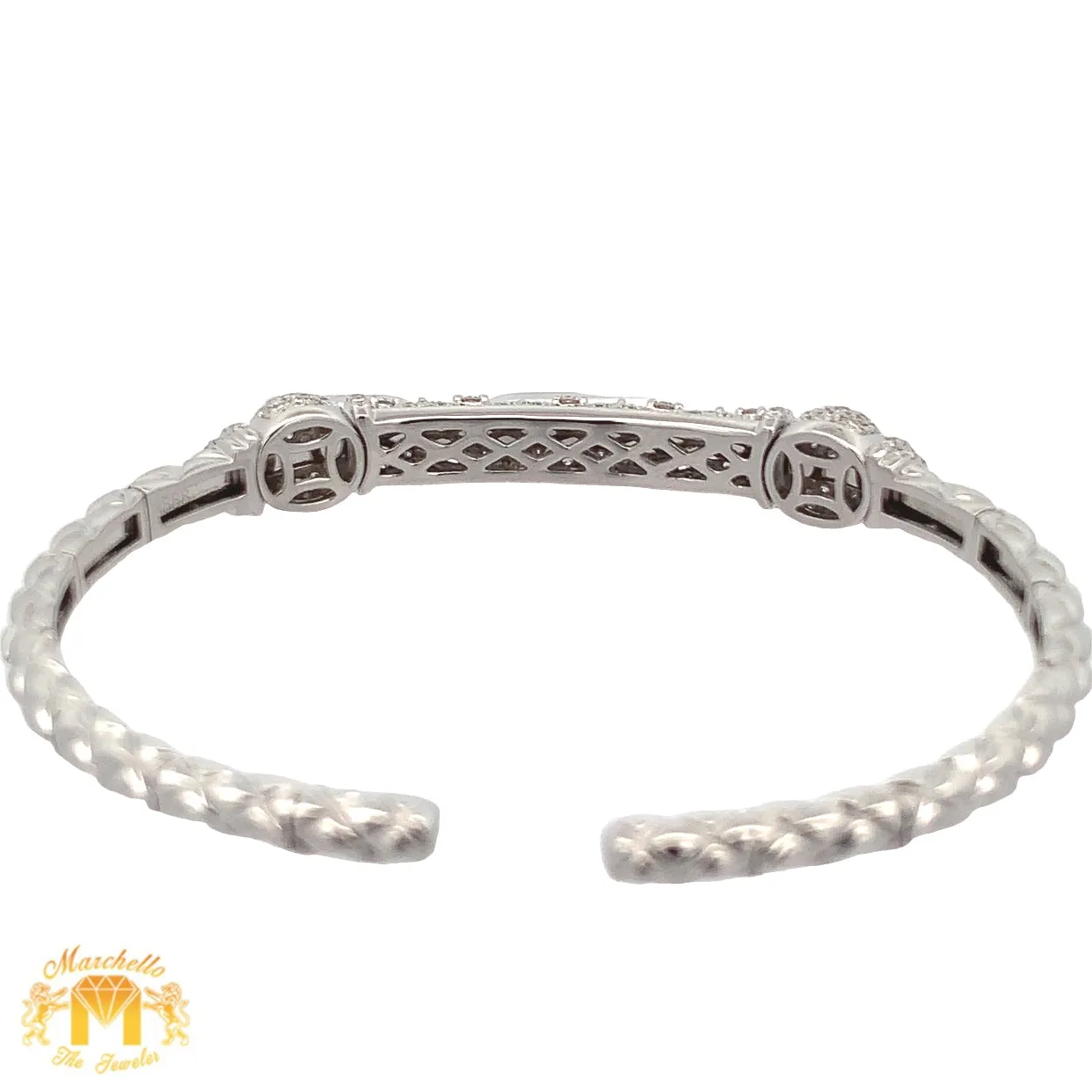 4 piece deal: Ladies`26mm Rolex Diamond Watch with Stainless Steel Oyster Band   LIMITED EDITION 18k White Gold and Diamond Bangle   Gift Diamond Earrings   Gift