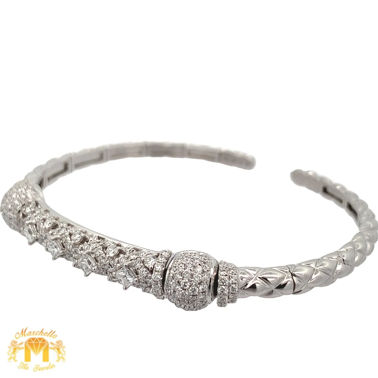 4 piece deal: Ladies`26mm Rolex Diamond Watch with Stainless Steel Oyster Band   LIMITED EDITION 18k White Gold and Diamond Bangle   Gift Diamond Earrings   Gift