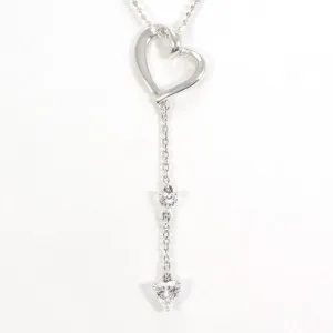 4℃ Silver Zirconia Necklace