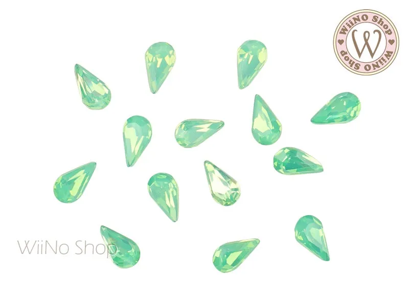 5 x 8mm Opal Drop Point Back Crystal - 5 pcs