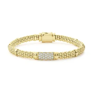 6mm Gold Diamond Bracelet