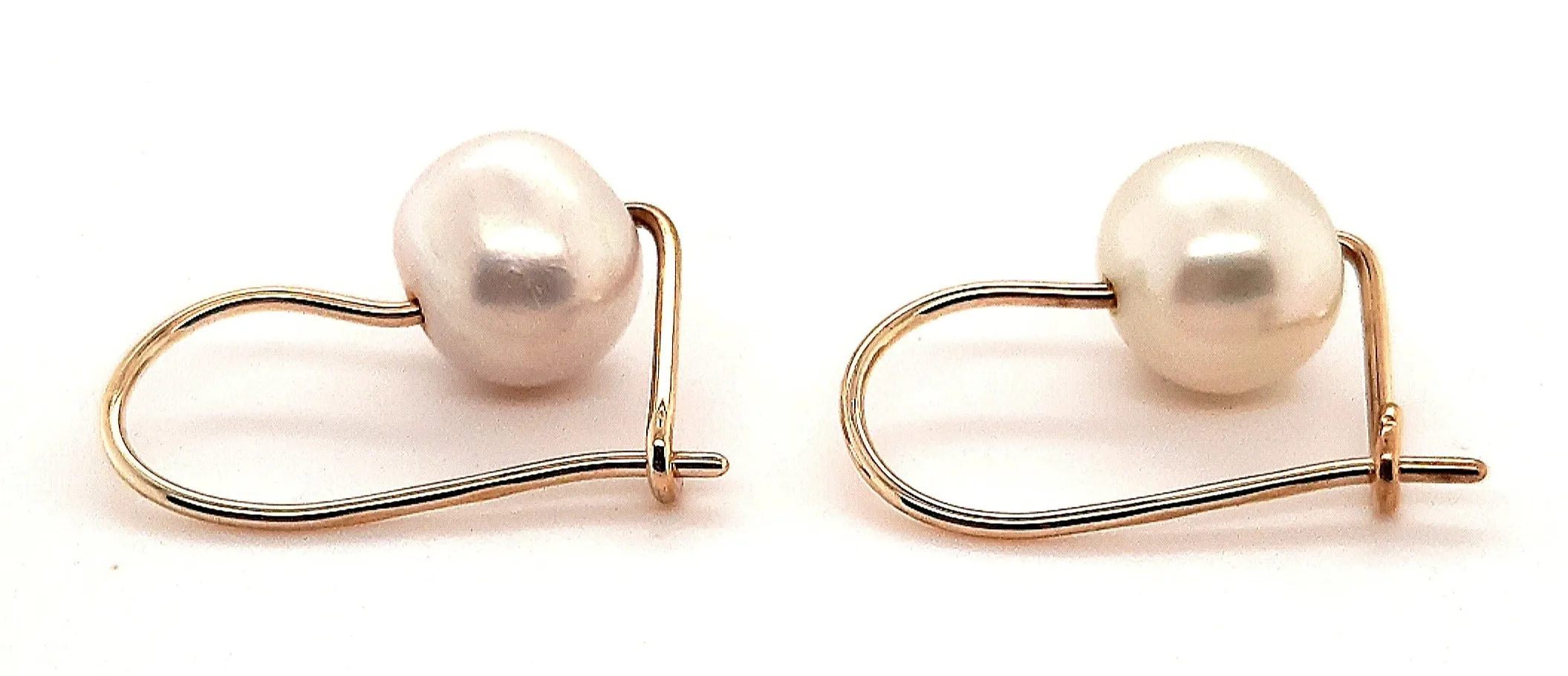 9ct Yellow Gold Freshwater Pearl Drop/Dangle Earrings