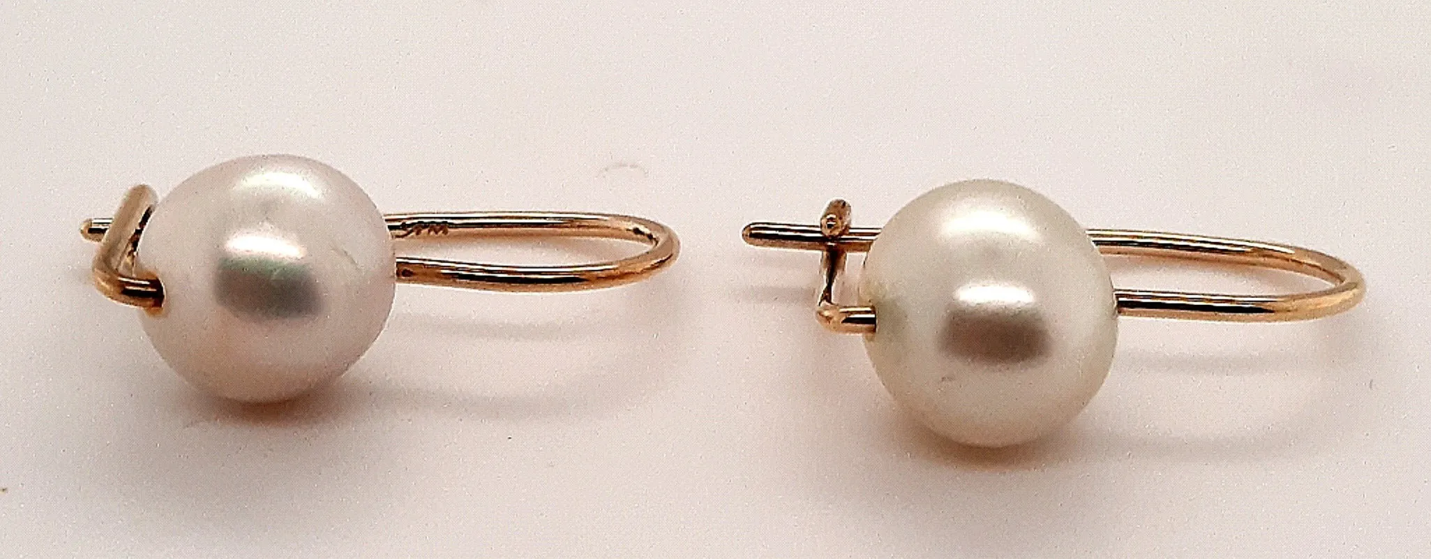 9ct Yellow Gold Freshwater Pearl Drop/Dangle Earrings