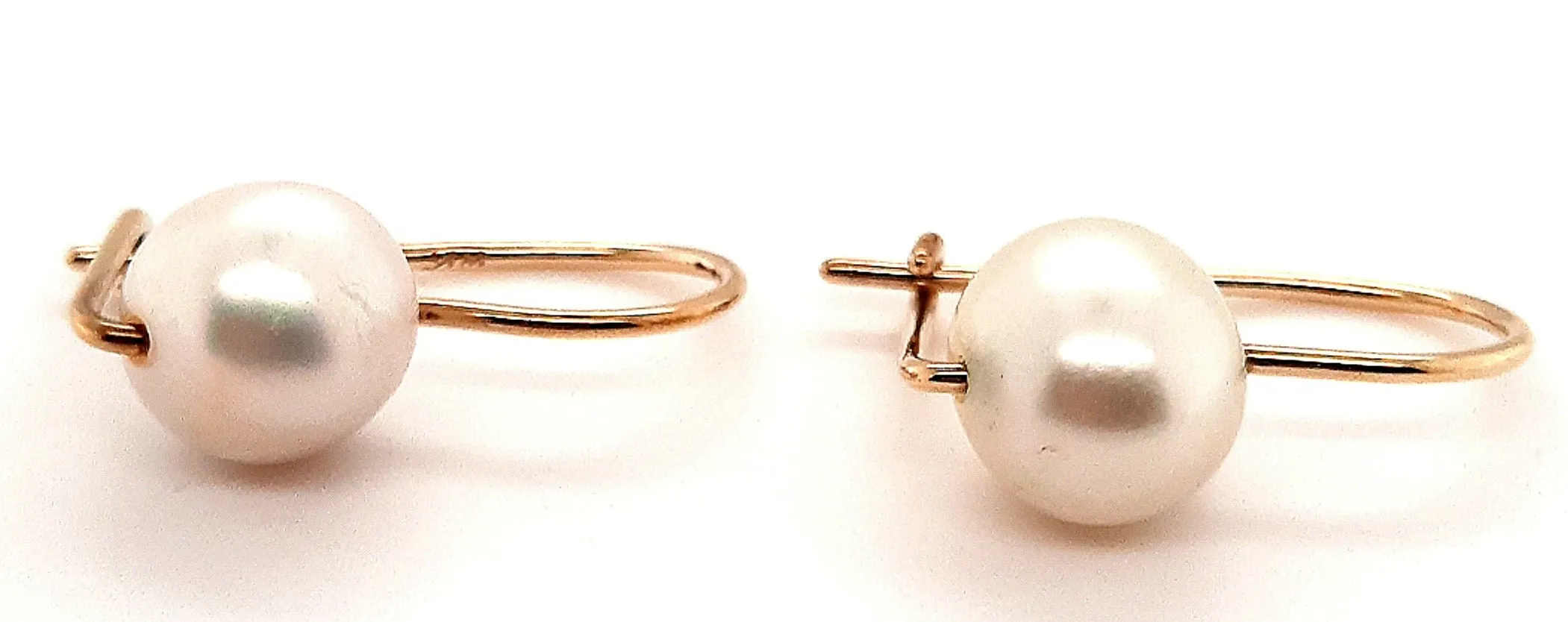 9ct Yellow Gold Freshwater Pearl Drop/Dangle Earrings