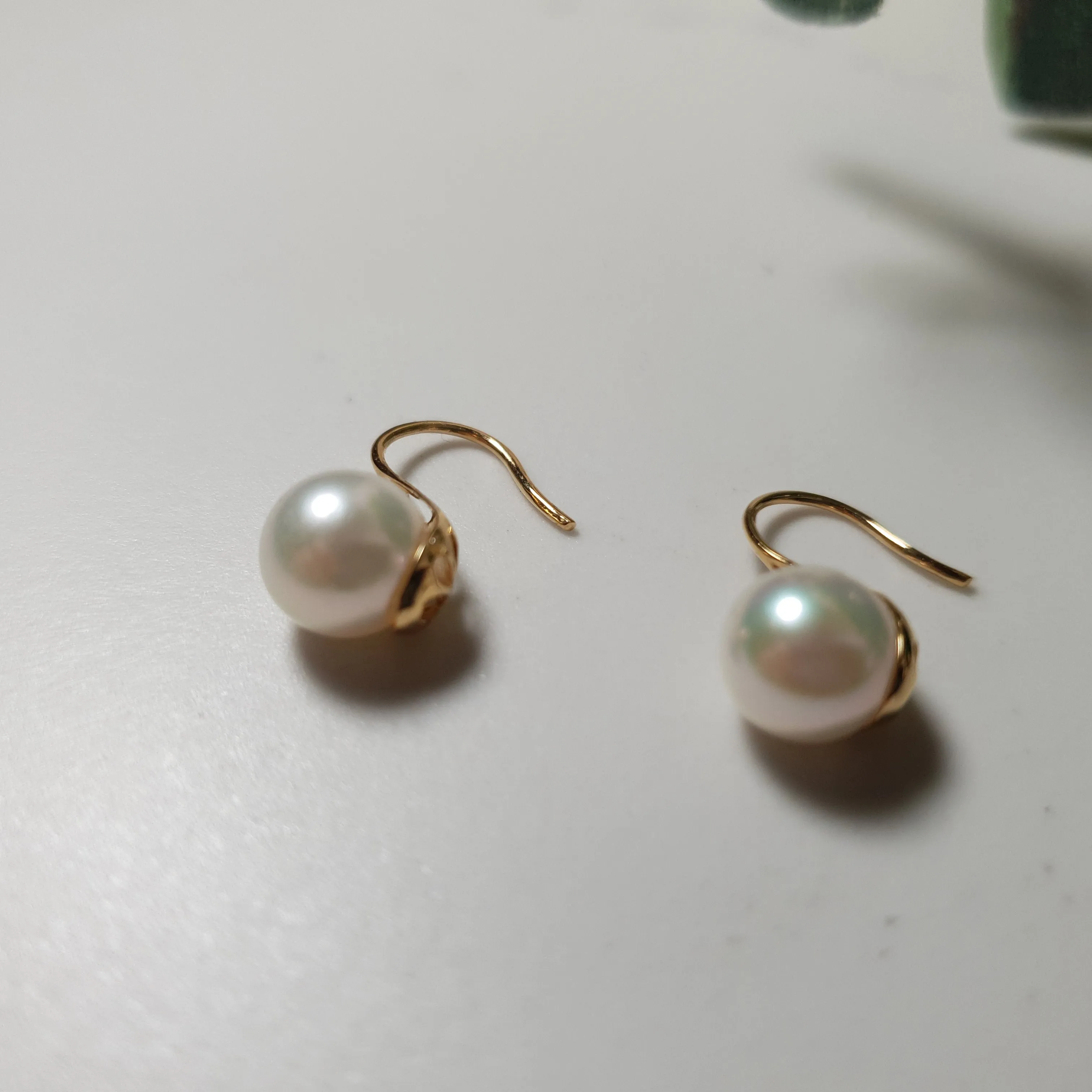 Akoya Pearl Classic Jewellery Set,18K Yellow Gold