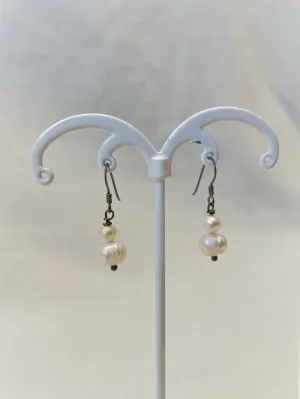 Alice Rose Jewellery - Drop Pearl Double