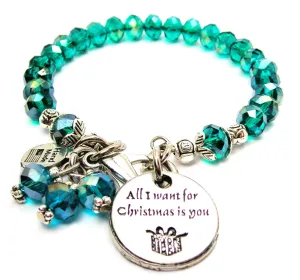 All I Want For Christmas Is You Splash Of Color Crystal Bracelet