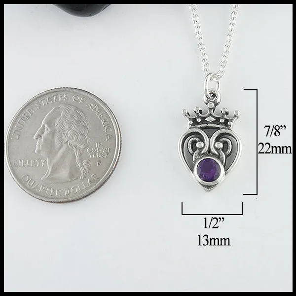 Amethyst Luckenbooth Pendant
