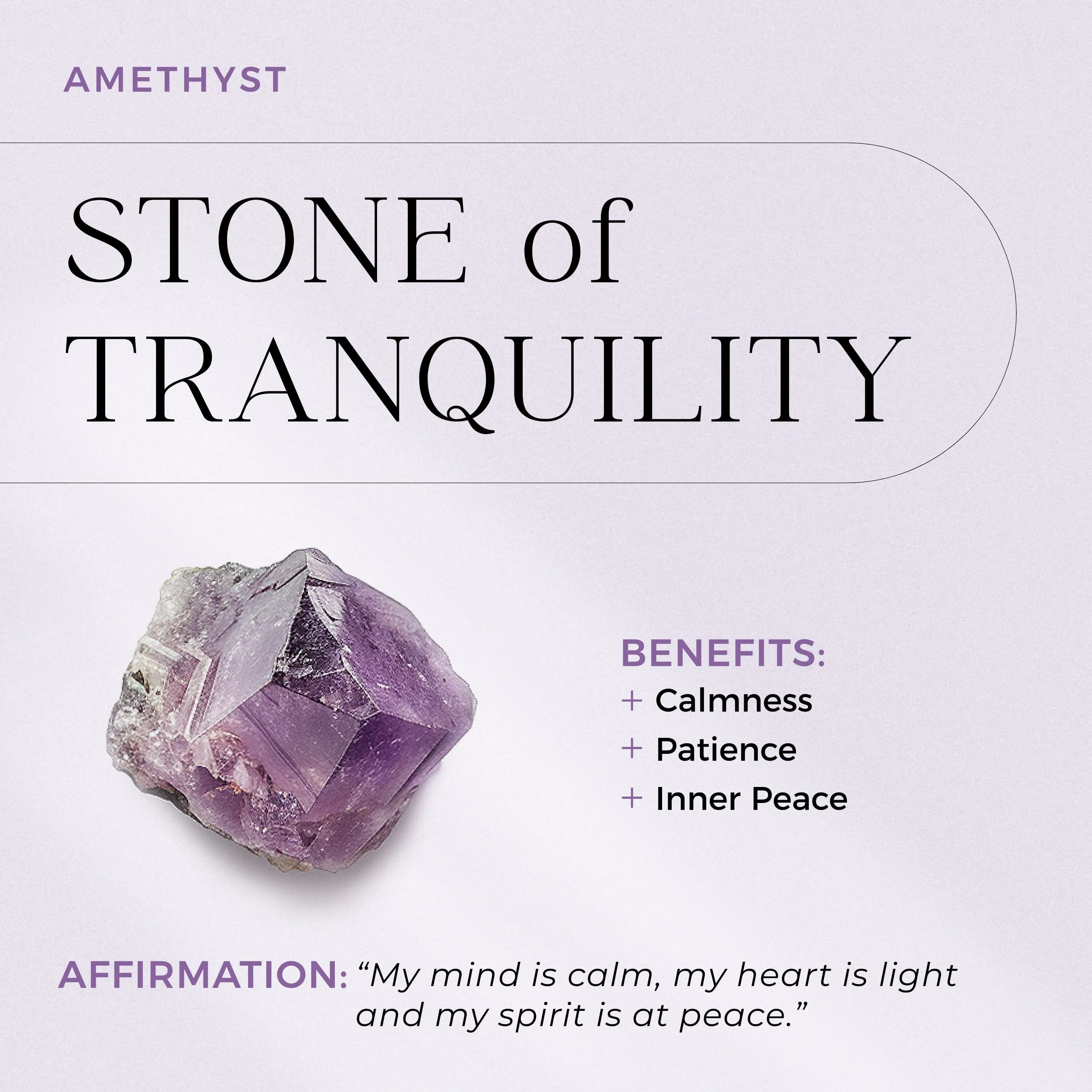 Amethyst Necklace - Heroine T Lock