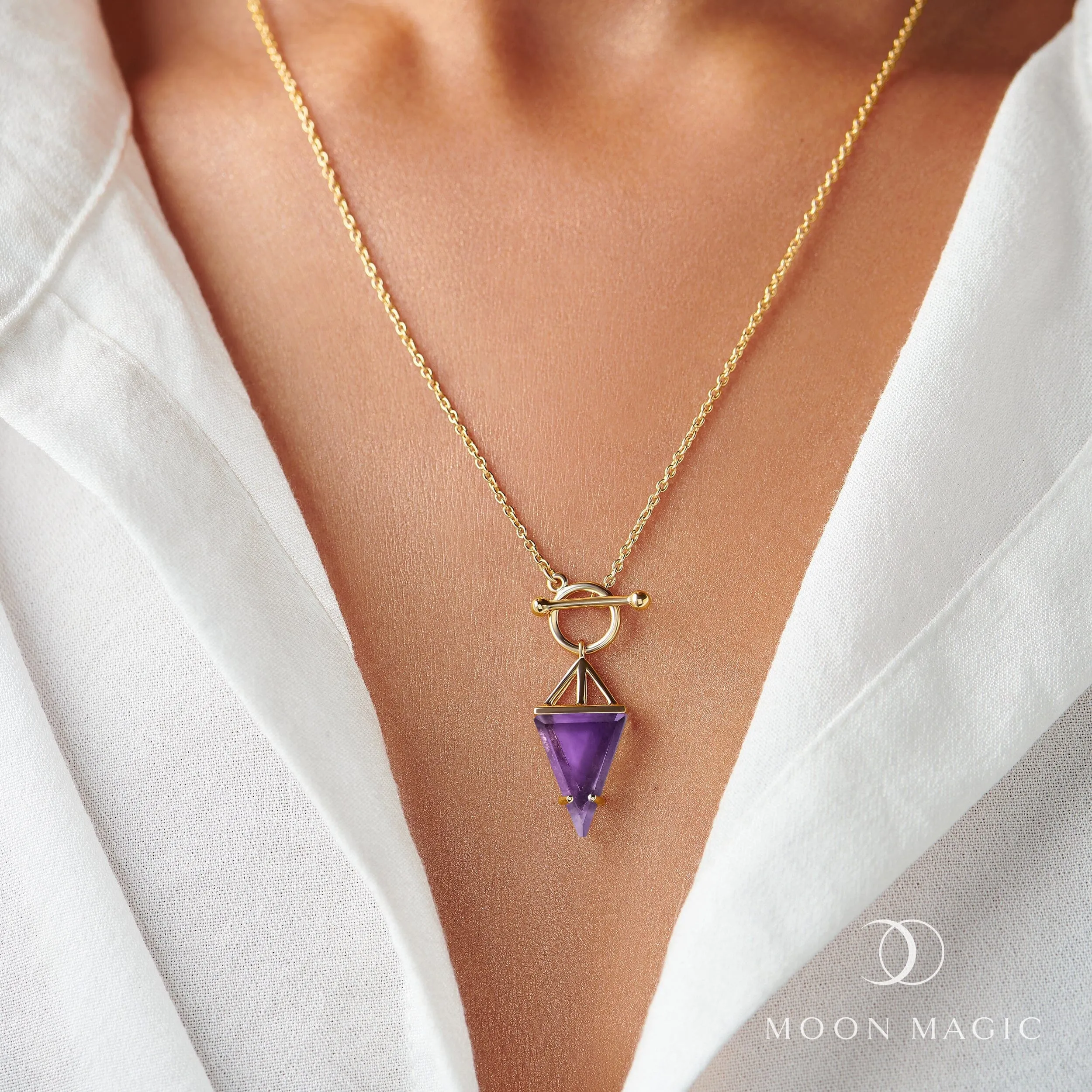 Amethyst Necklace - Heroine T Lock