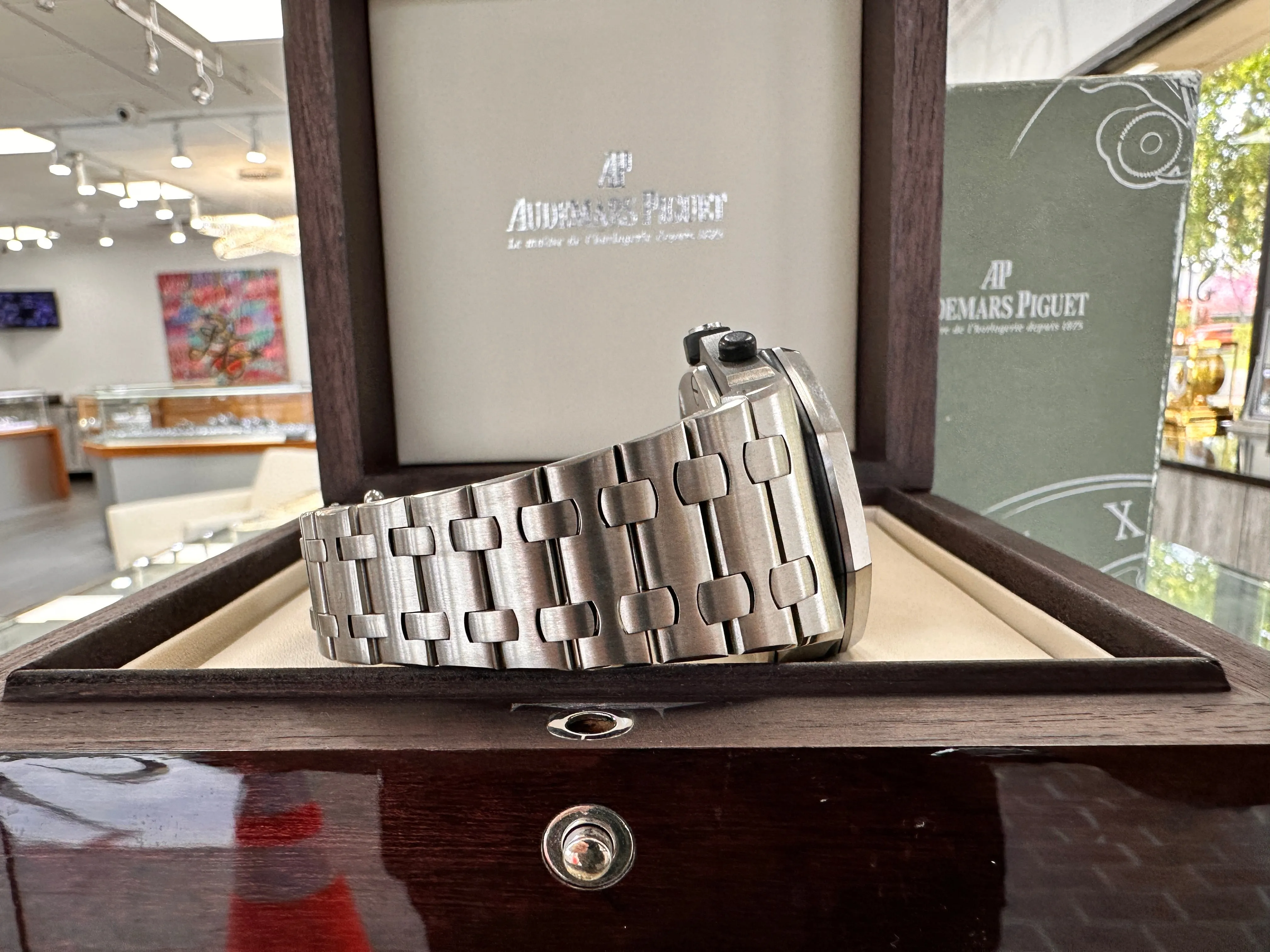 Audemars Piguet Royal Oak Offshore Chronograph 26170TI Chronograph Titanium Grey Arabic Dial Box and Papers PreOwned