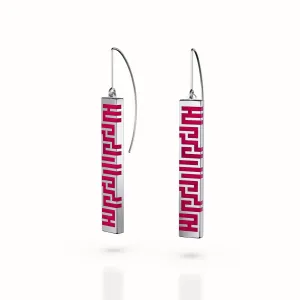 Ban Zu Earrings - Jade Red