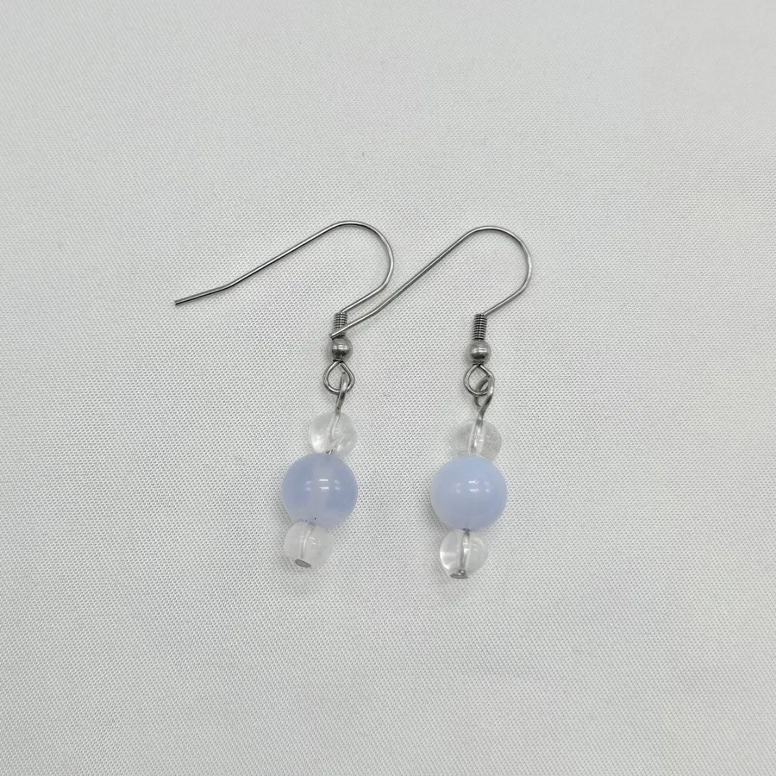 Blue Lace Agate Earrings