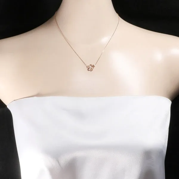Canal 4°C Silver Necklace with Platinum Plating and Zircon Pendant