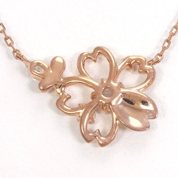 Canal 4°C Silver Necklace with Platinum Plating and Zircon Pendant