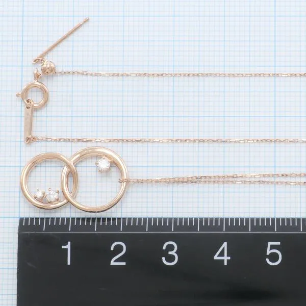 Canal 4℃ Silver PG Plated Zirconia Necklace