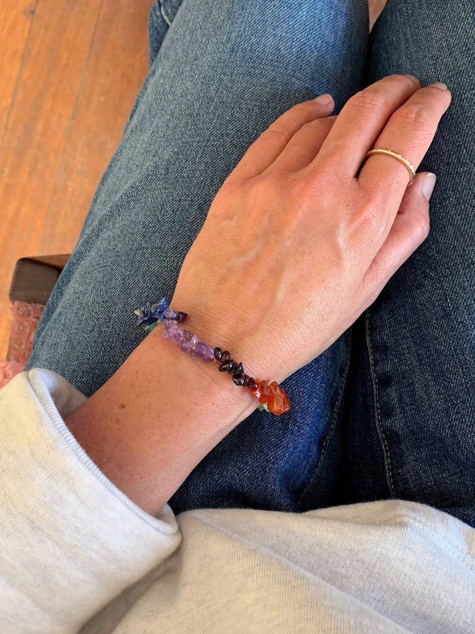 CHAKRA Cleansing Crystal Chip Bracelet