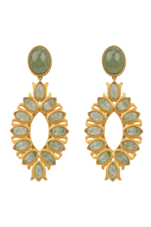Christina Greene Water Lily Drop Earrings