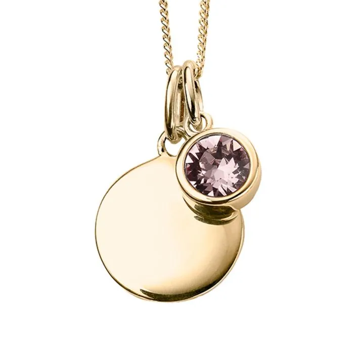 Crystal Birthstone Pendant