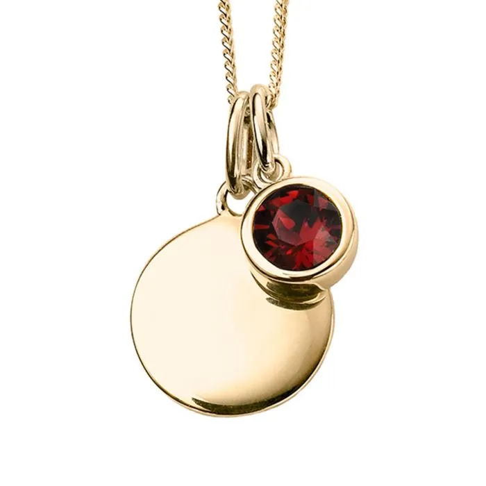 Crystal Birthstone Pendant