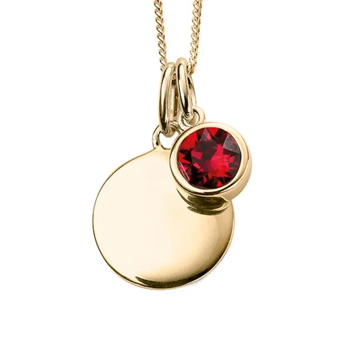 Crystal Birthstone Pendant