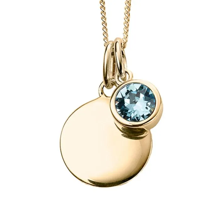 Crystal Birthstone Pendant