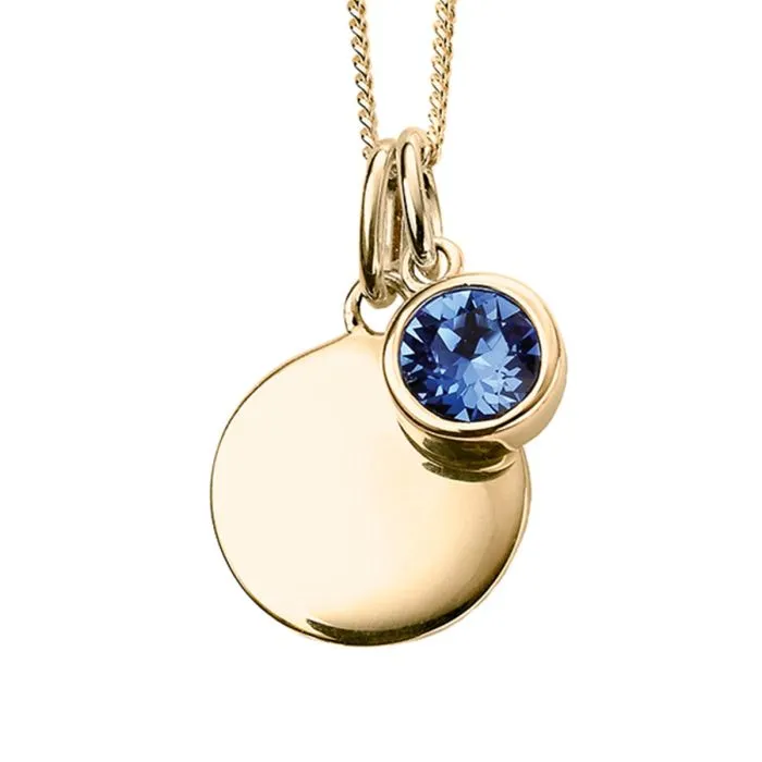 Crystal Birthstone Pendant