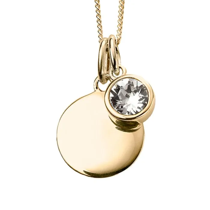 Crystal Birthstone Pendant