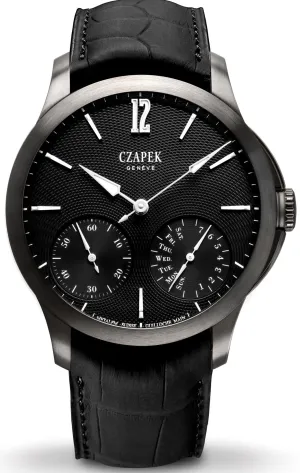 CZP Watch Quai des Bergues Guilloche Ricochet Titanium Black Prince Limited Edition