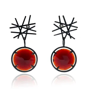 Daphne Krinos - Quartz and Diamond Earrings