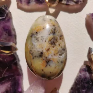 Dendritic Opal Palm Stone (#38)
