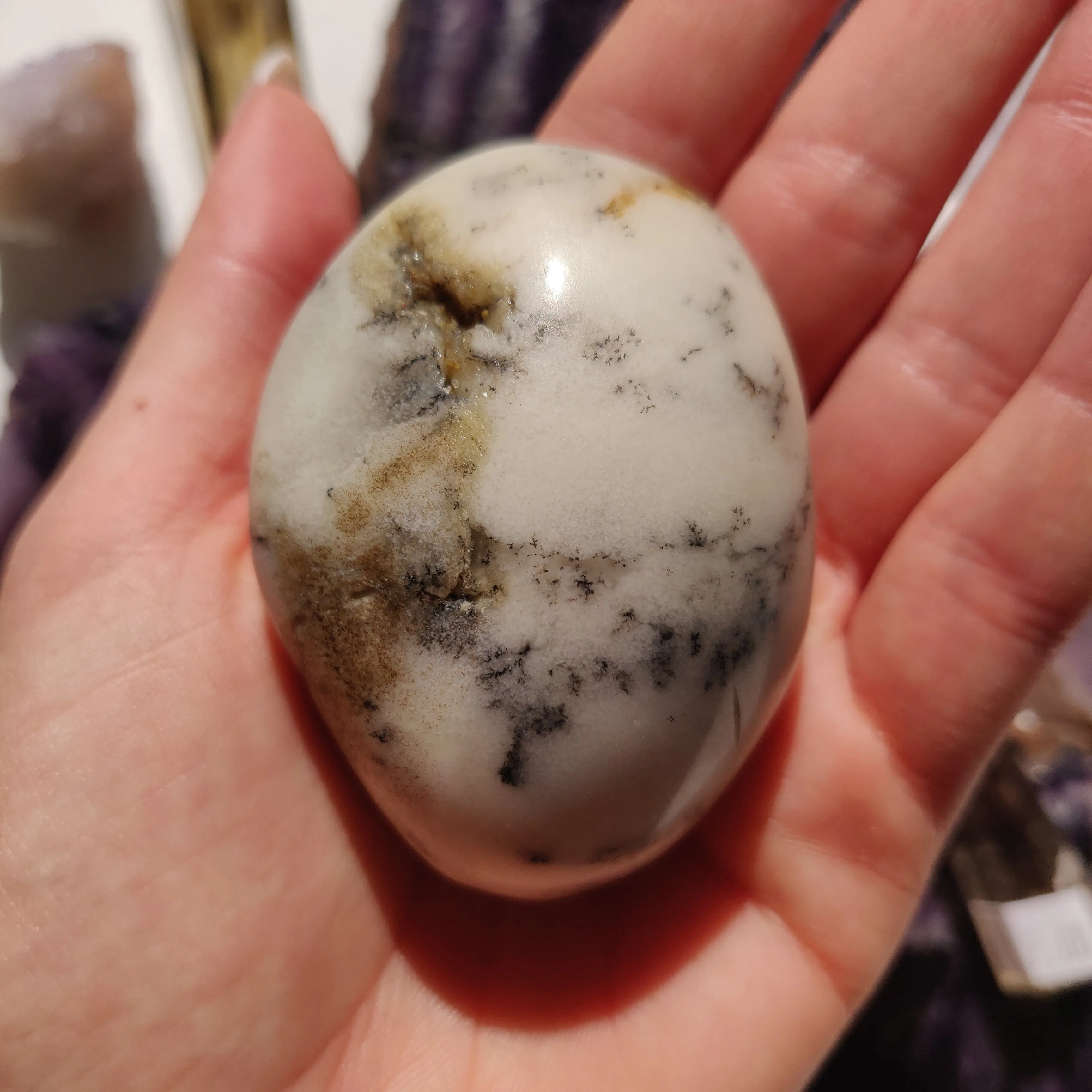 Dendritic Opal Palm Stone (#39)