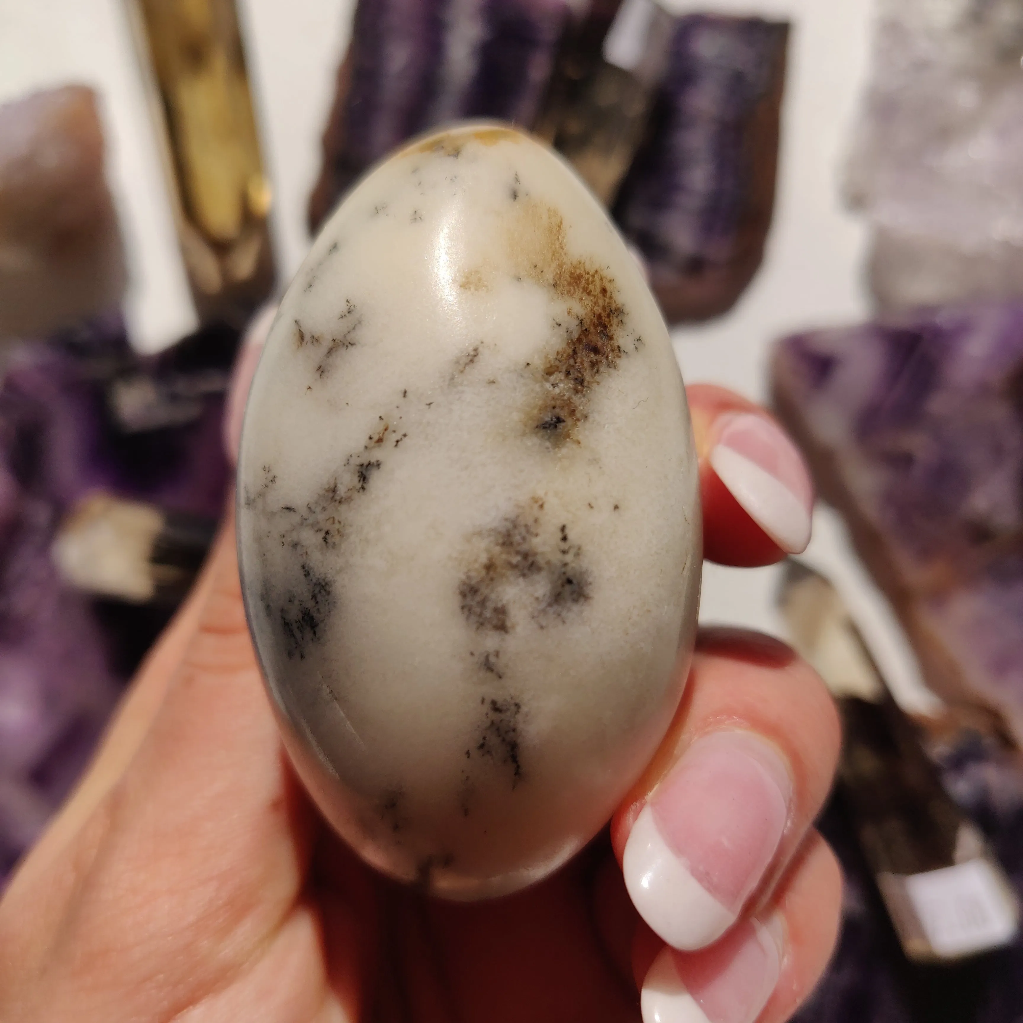 Dendritic Opal Palm Stone (#39)