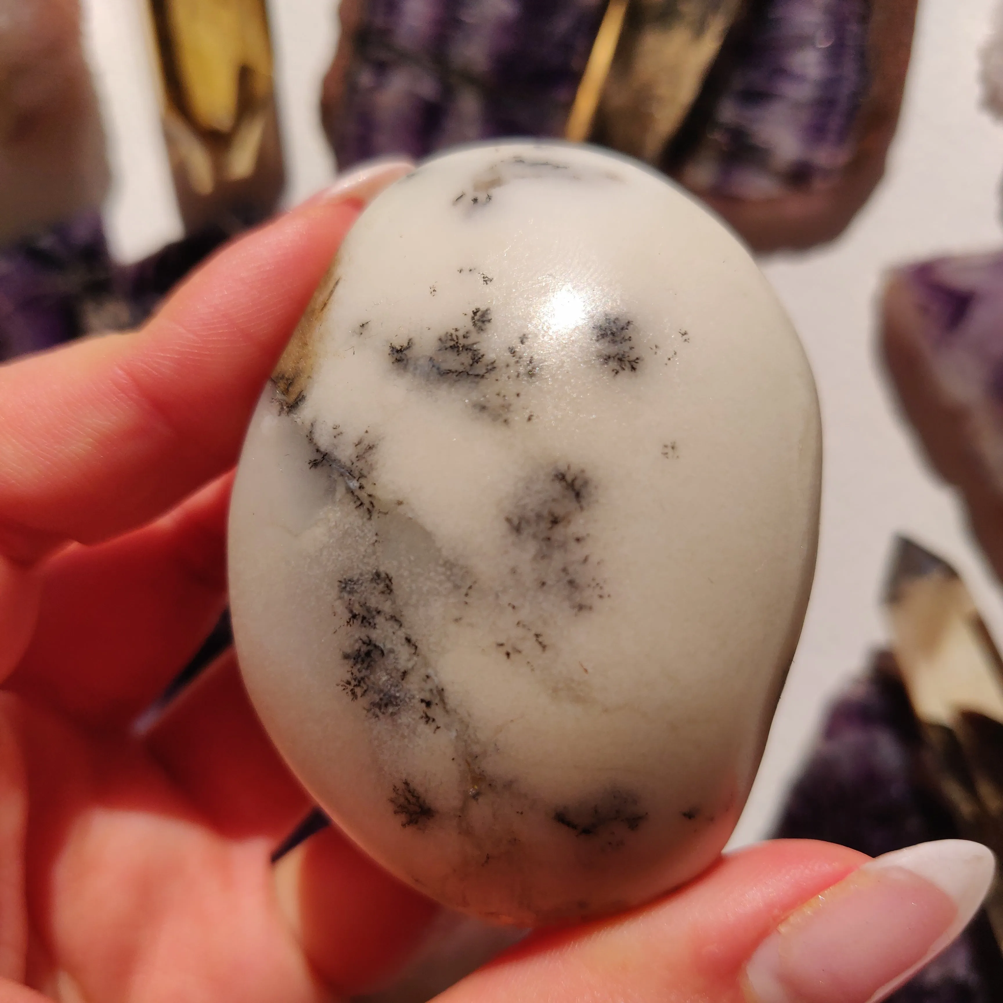 Dendritic Opal Palm Stone (#39)