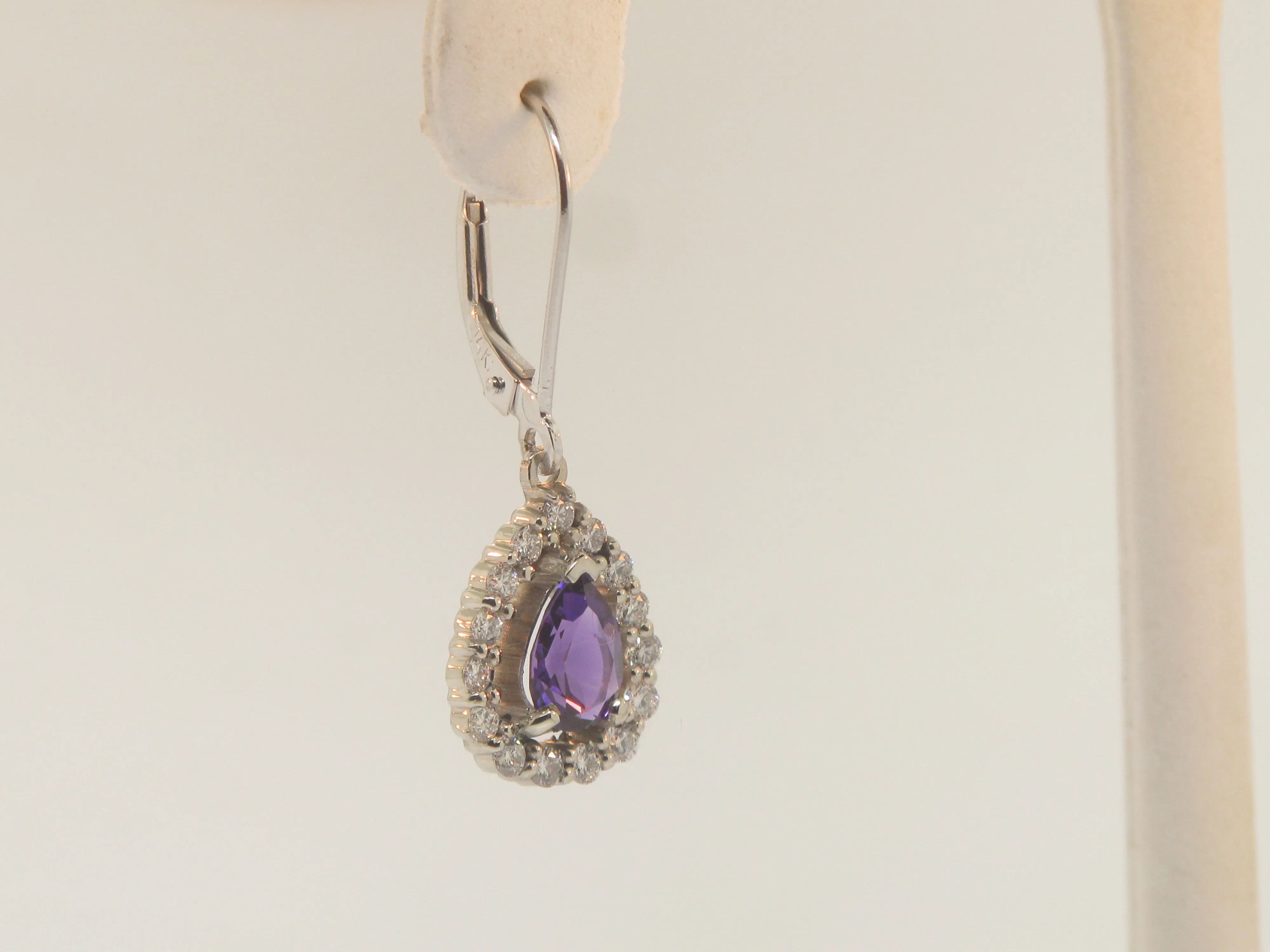 Diamond and Amethyst Earrings and Necklace
