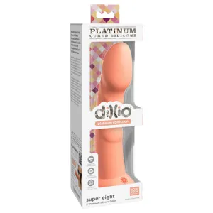 Dillio Platinum 8' Super Eight Silicone Dildo - Peach