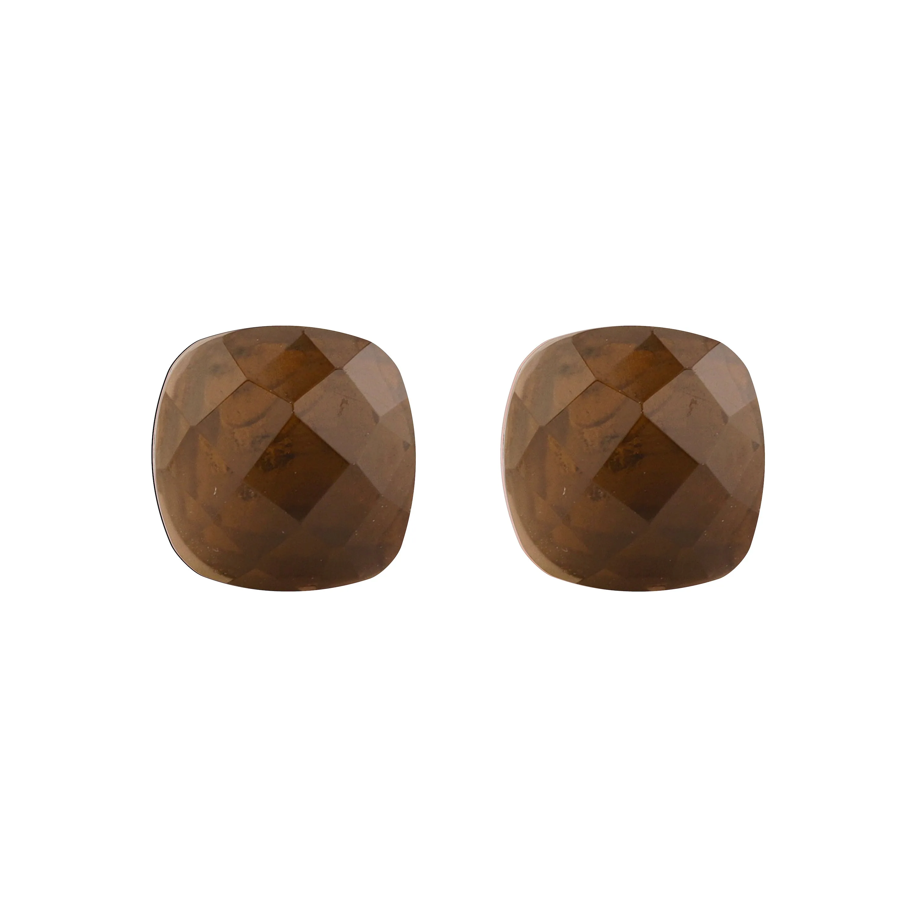 Earrings - Smoky Quartz Naked Stud