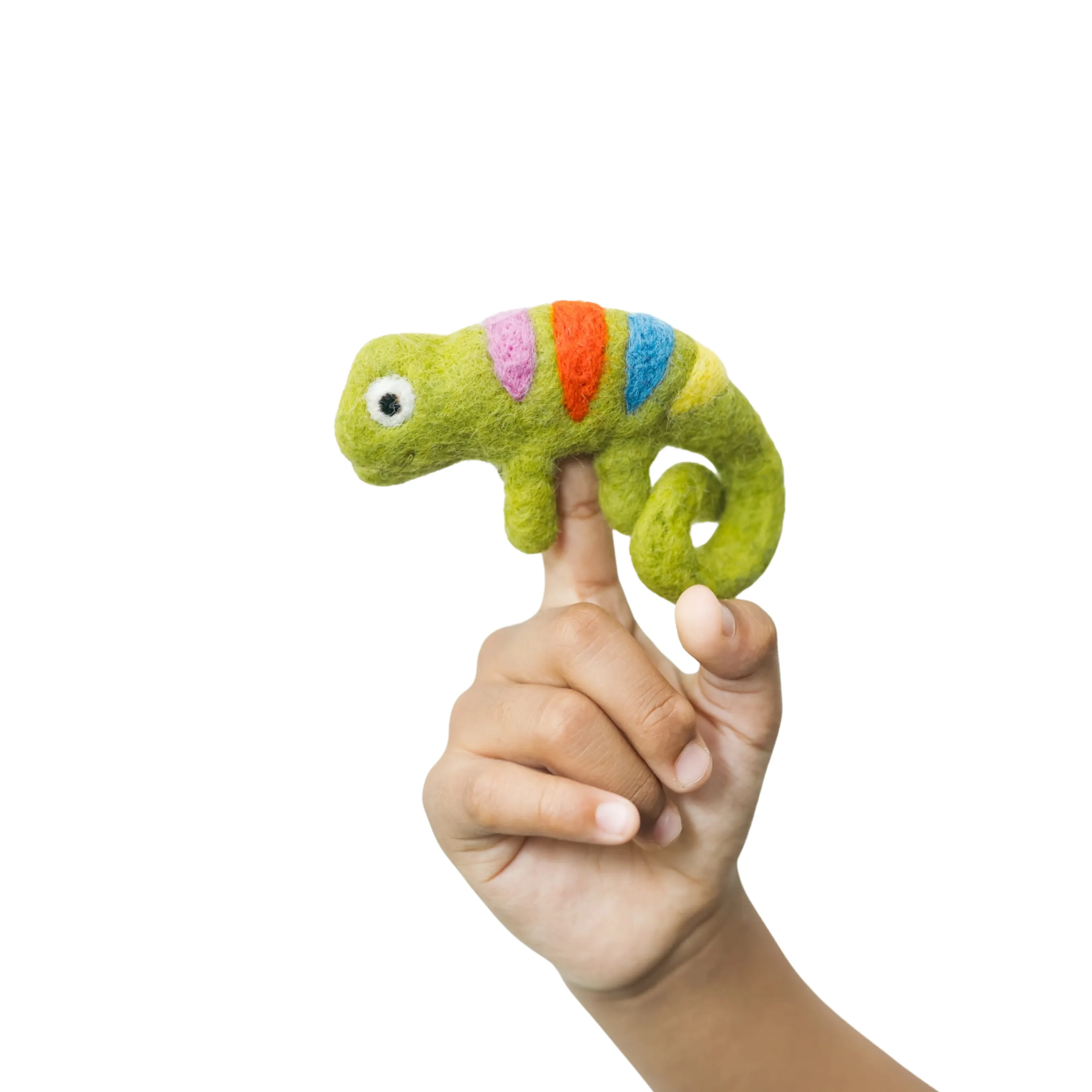 Felt Finger Puppet - Chameleon