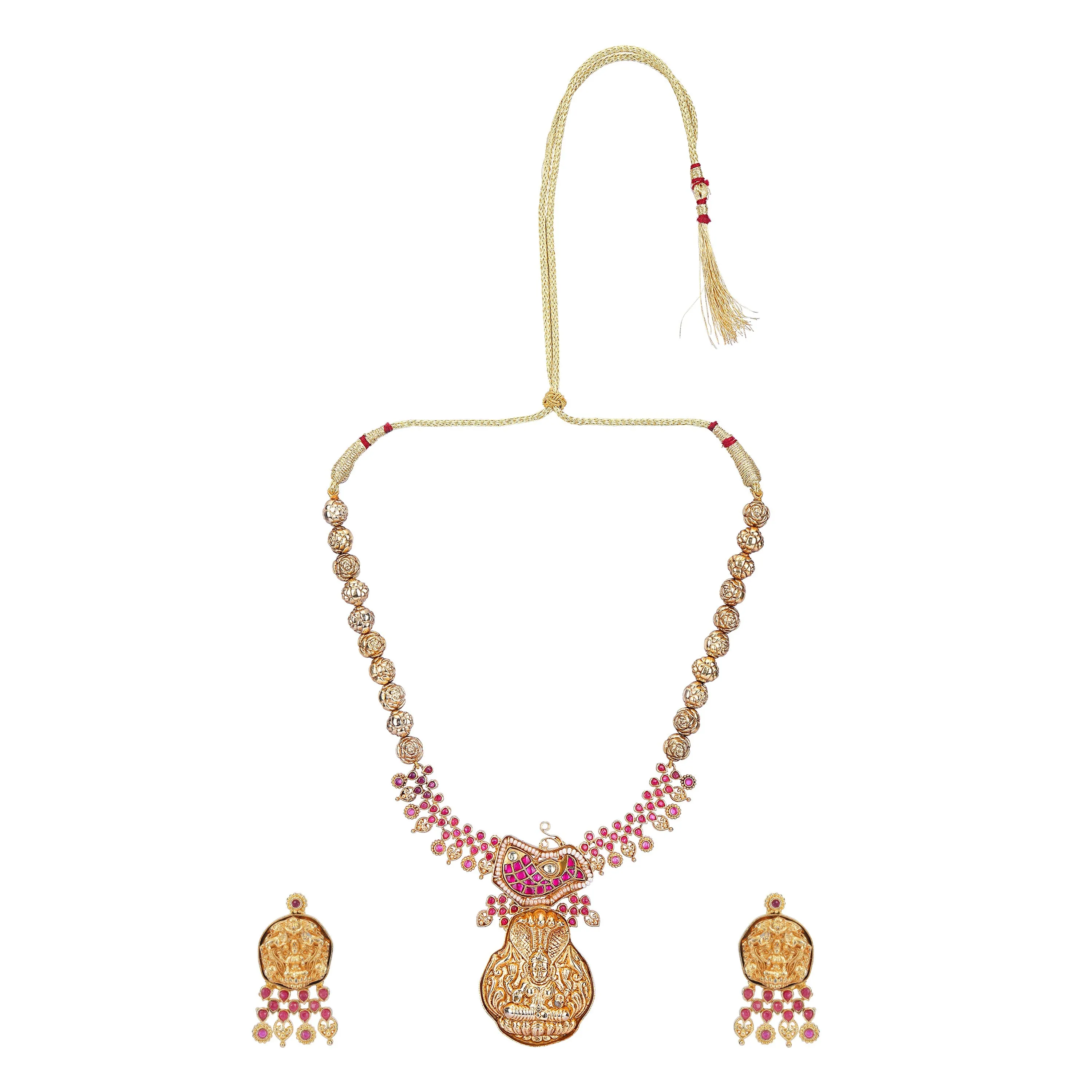 HARSHITA   gold plated necklace set