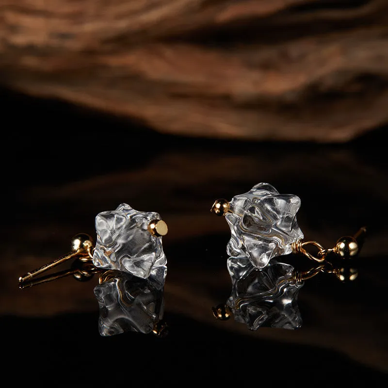 Healing Date - Clear Quartz Earrings