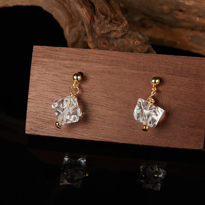 Healing Date - Clear Quartz Earrings