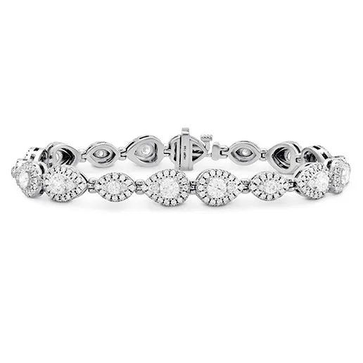 HOF Teardrop Halo Line Bracelet