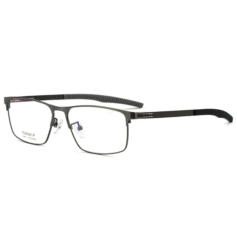 Hotochki 2022 New Men Pure Titanium Full Rim Optical Eyeglasses Frame Prescription Glasses with Recipe Spectacles Eyewear