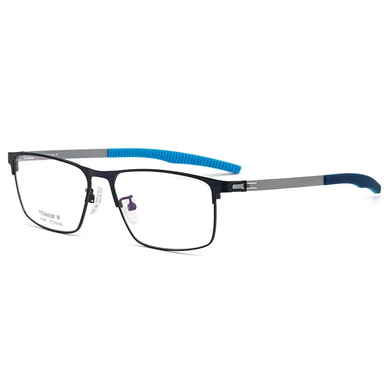 Hotochki 2022 New Men Pure Titanium Full Rim Optical Eyeglasses Frame Prescription Glasses with Recipe Spectacles Eyewear